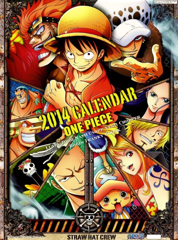 Calendar One Piece 2014